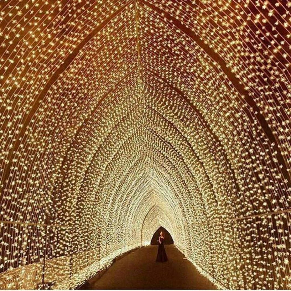 Magical fairy light gate for weddings