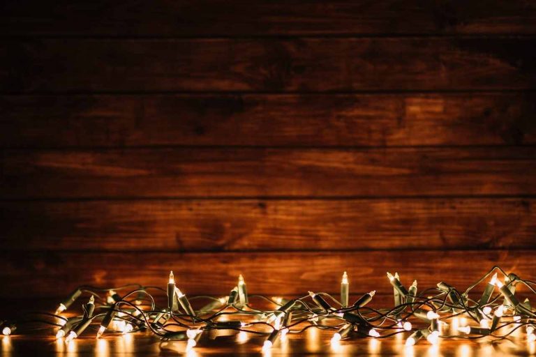 Glistening fairy lights brightening up a special occasion.