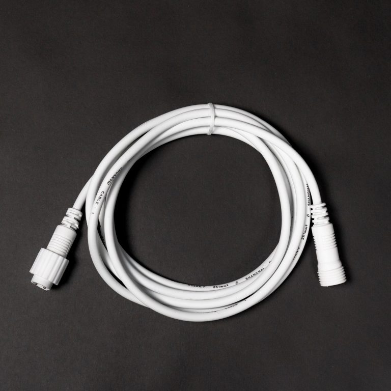 white festoon belt on black background