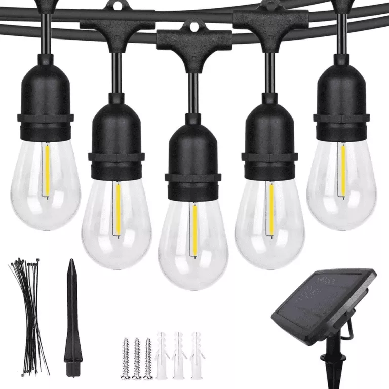 Solar festoon light product with black cable and solar panel for sale